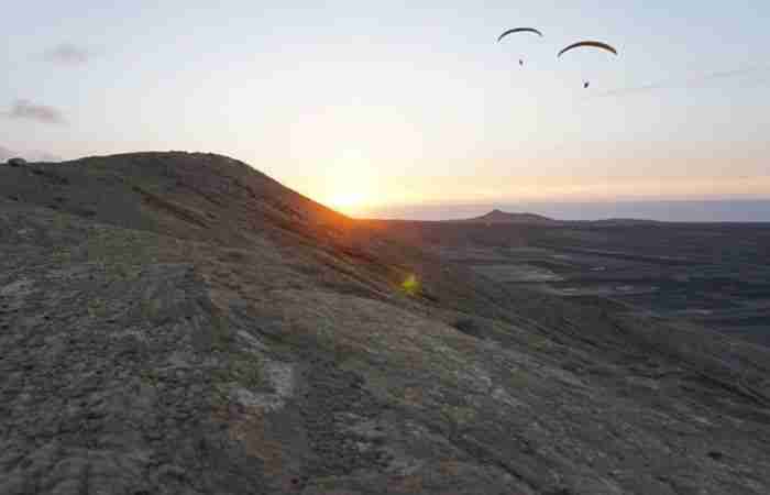 mejores vuelos en parapente en lanzarote