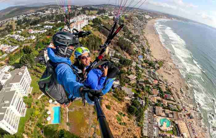 valparaiso desde un parapente